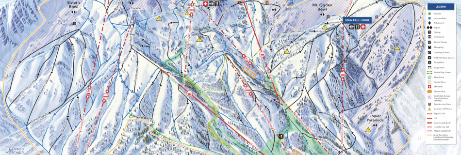 Snowbasin Resort Trail Map